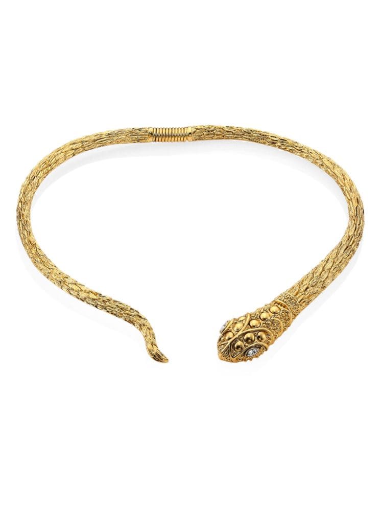 kenneth jay lane snake collar necklace