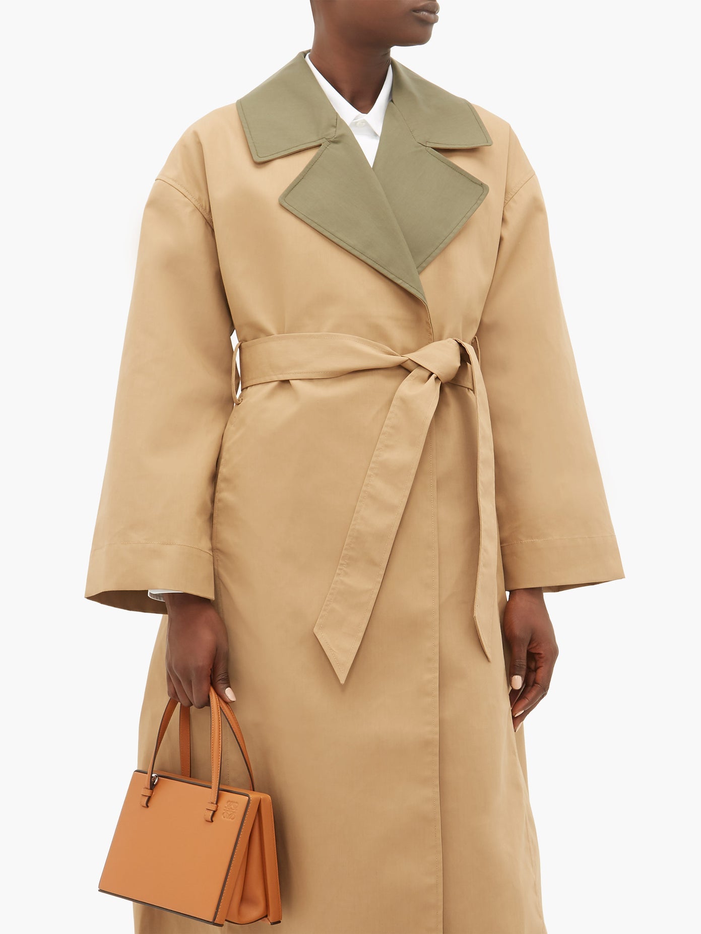 ganni trenchcoat beige