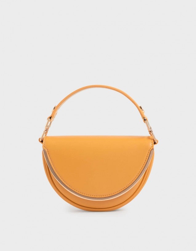 Charles & Keith + Top Handle Semi-Circle Bag