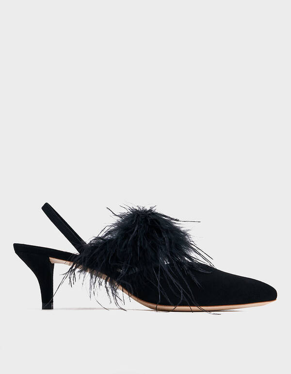 needle supply company + Juno Kitten Heel with Feathers