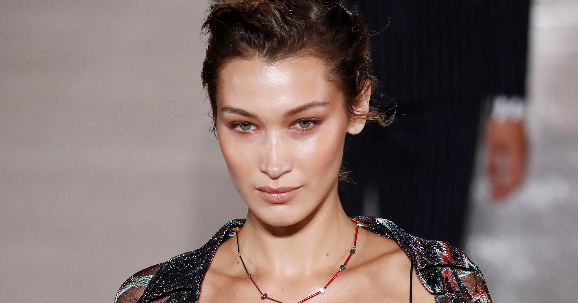 Bella Hadid Debuts Jet Black Hair At Paris Fashion Week