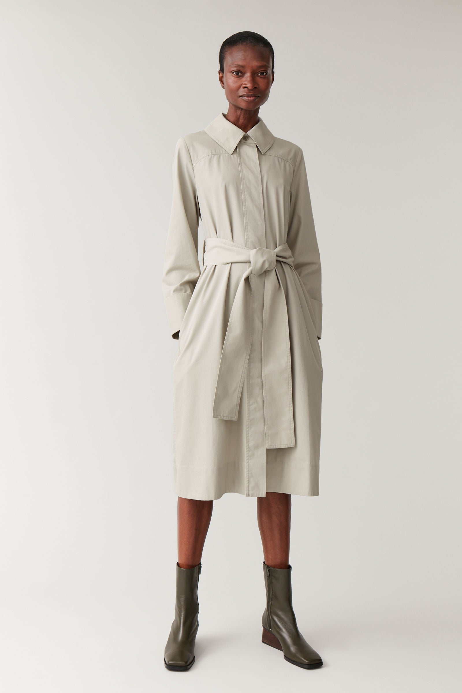 COS + Belted Cotton Dress