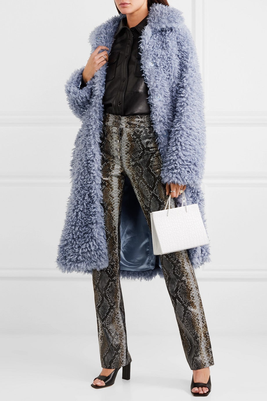 Stand Studio + Taylor Oversized Faux Shearling Coat