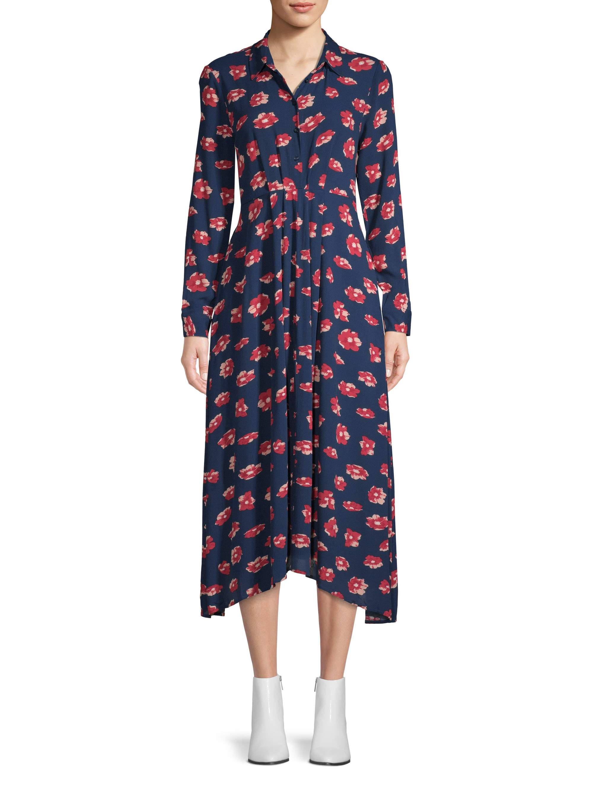 Scoop + Midi Shirt Dress Poppy Print Women’s