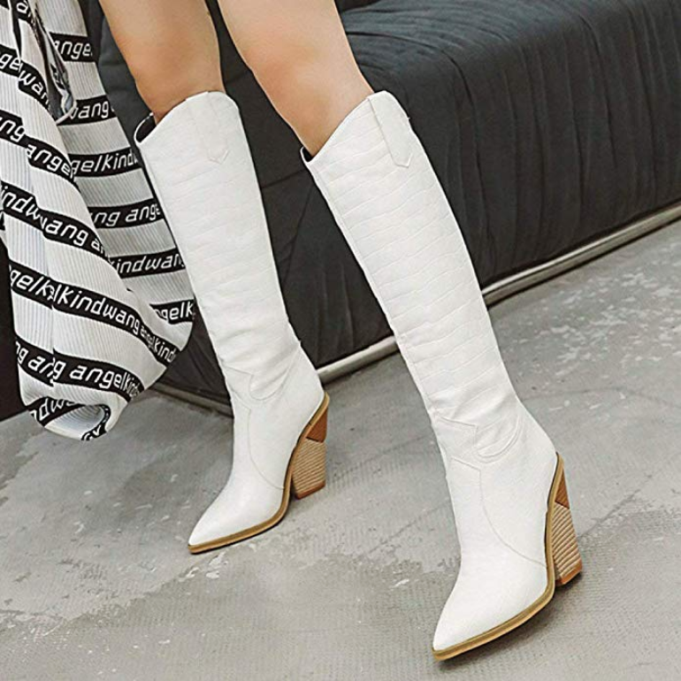 wedge heel cowboy boots