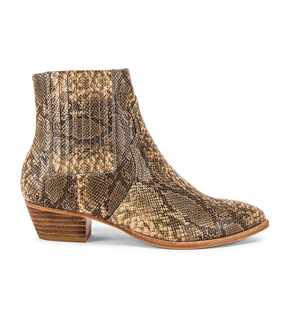 Raye + Snakeskin Print Boots