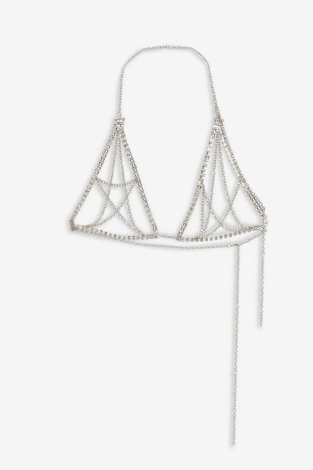 Chasing Daydreams Silver Chain Bralette