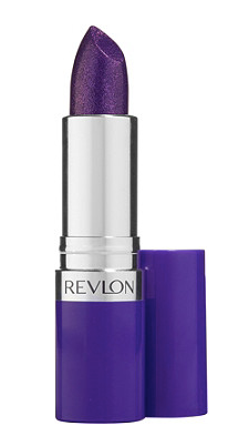 vibrant purple lipstick