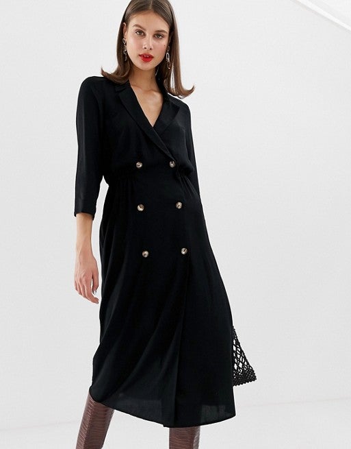 ASOS + Collared Midi Dress