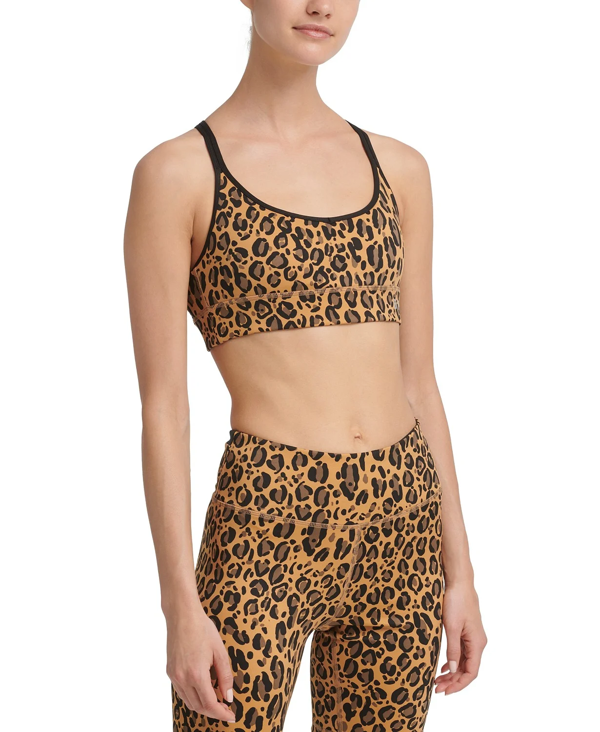 leopard print sports bra