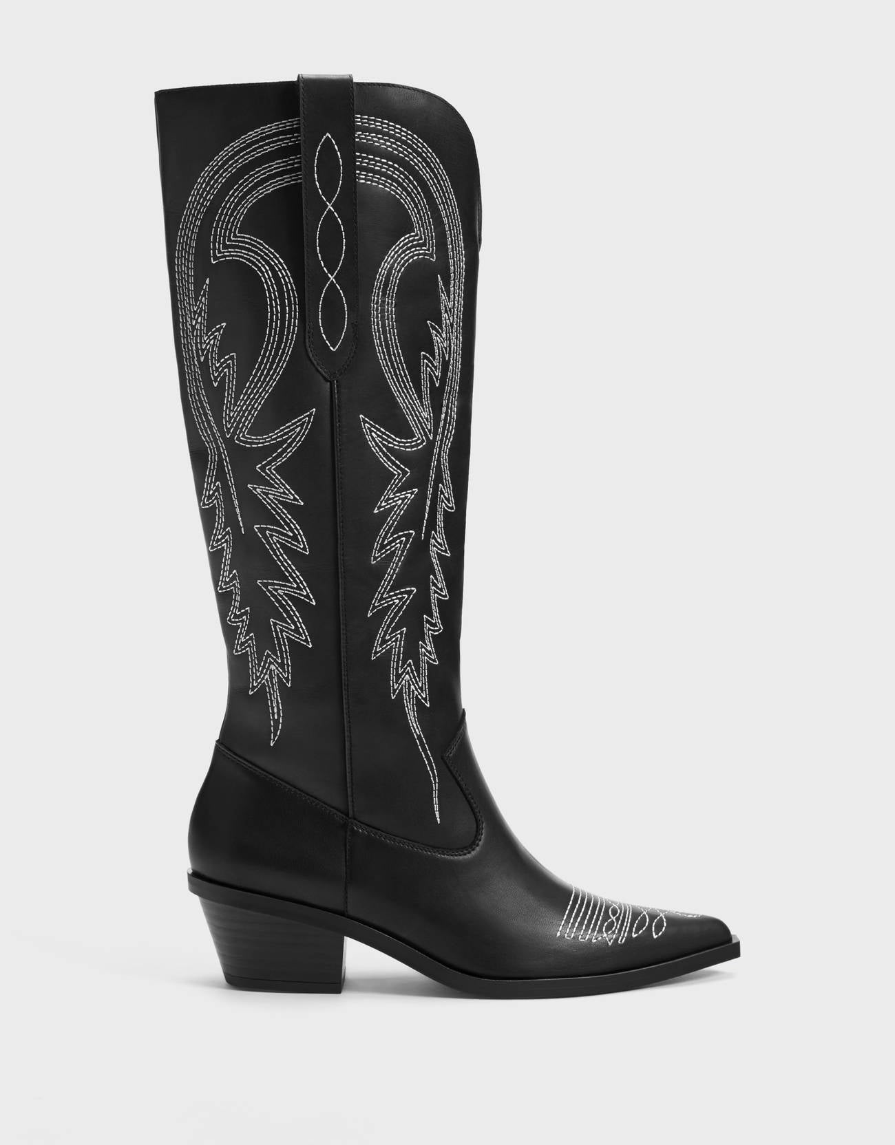 bershka leather boots