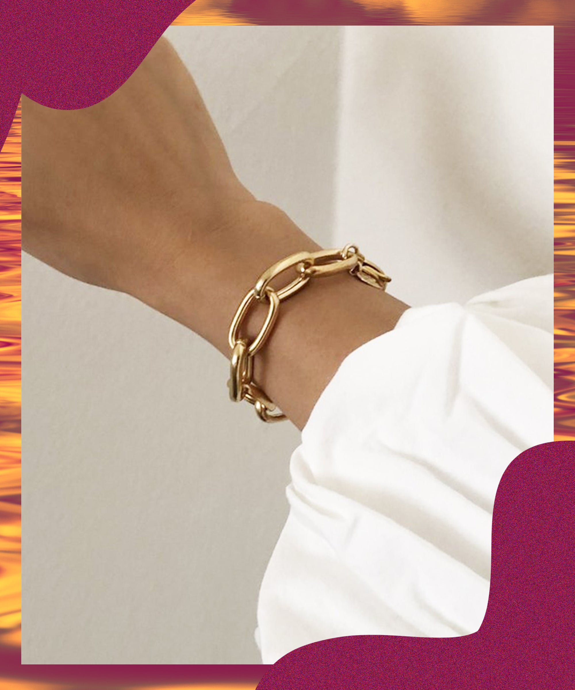 Chain Link Jewelry Trend; Oversize 