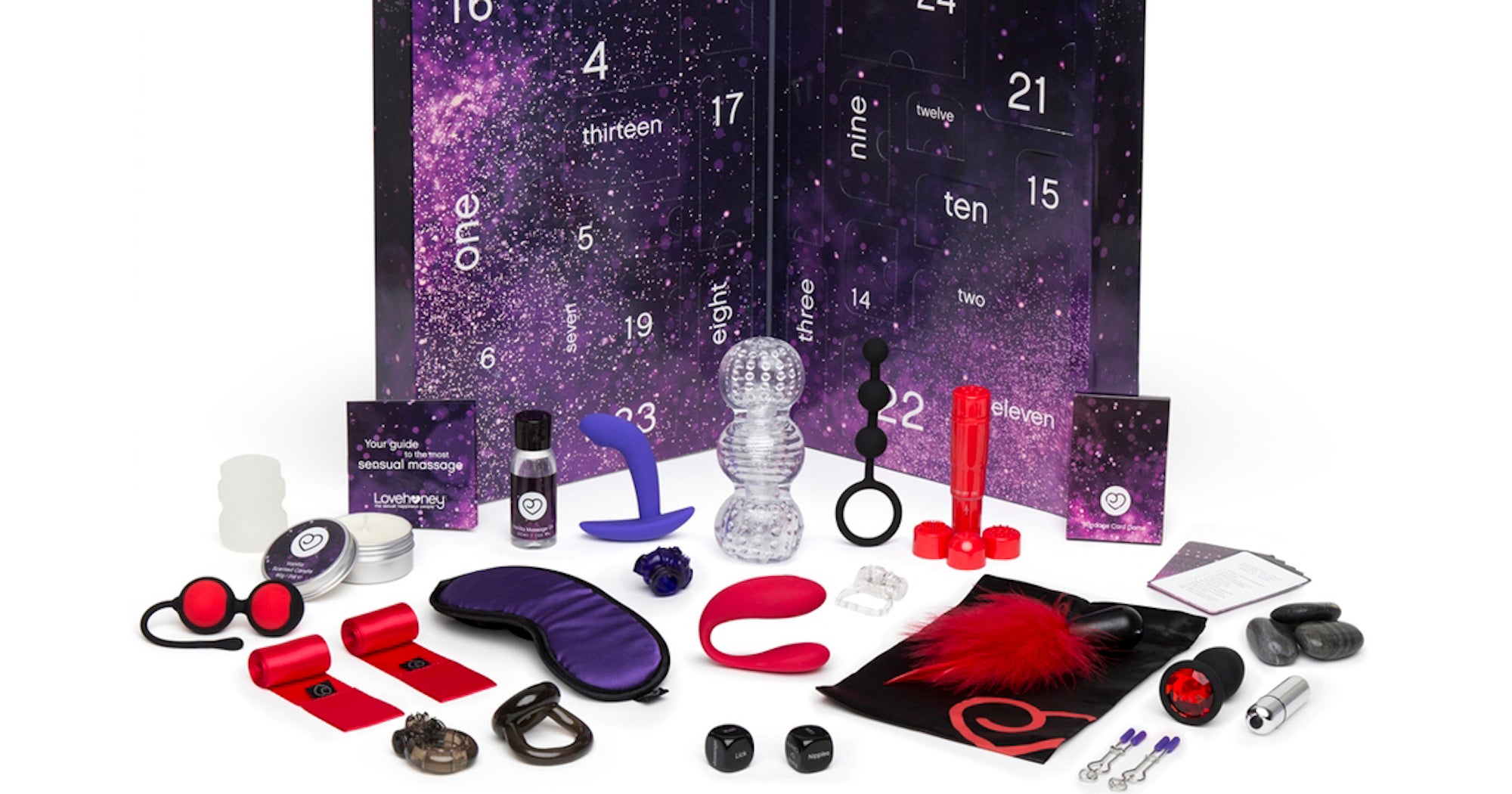 Lovehoney's advent calendar includes sex toys, bondage gear and