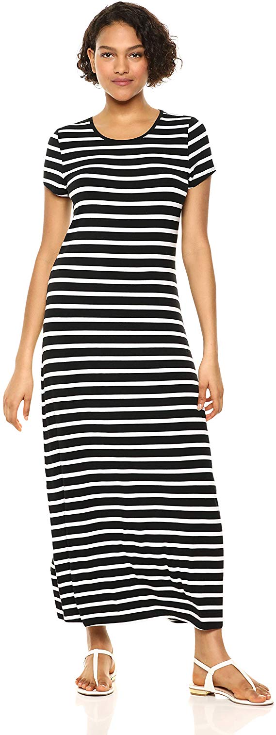 Amazon Basics + Short-Sleeve Maxi Dress