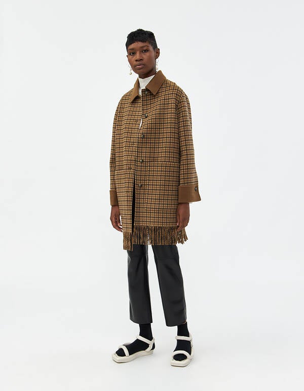 Nanushka + Marzy Wool Shirt Jacket