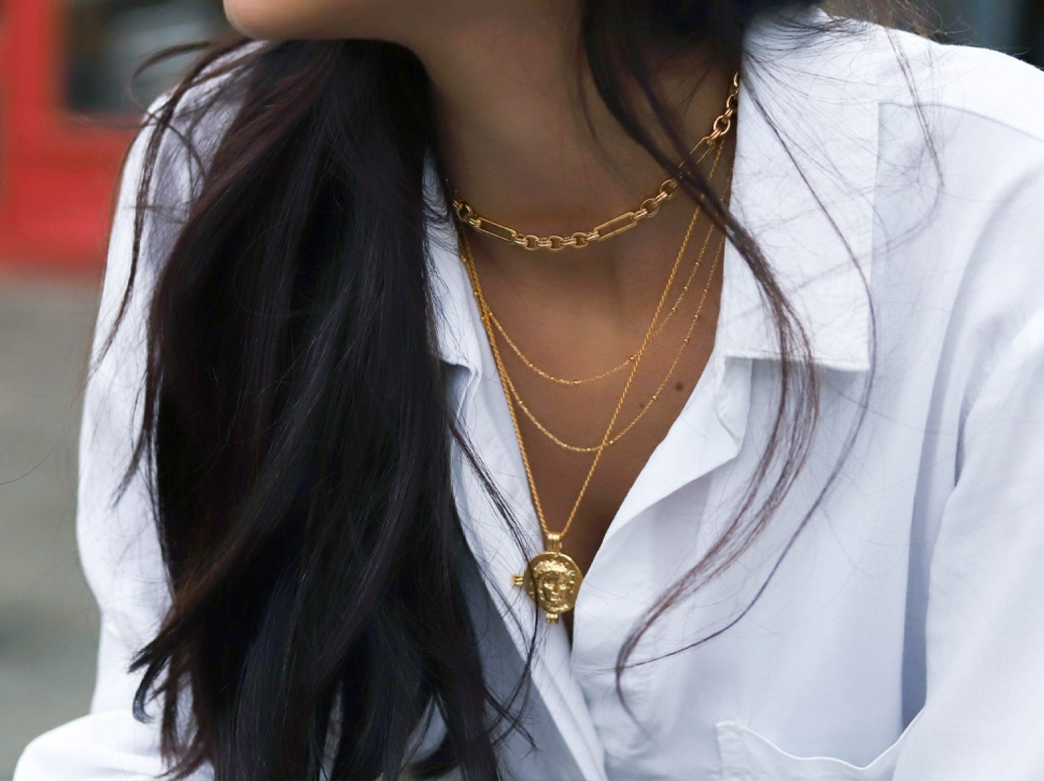 cross necklace gold for women