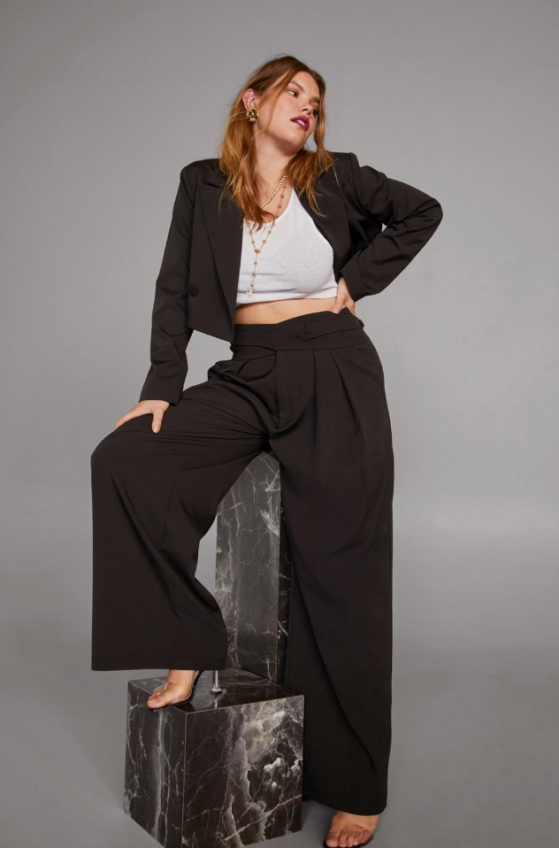 Nasty Gal x Cara Delevingne + Woman’s World High Waisted Plus Pants