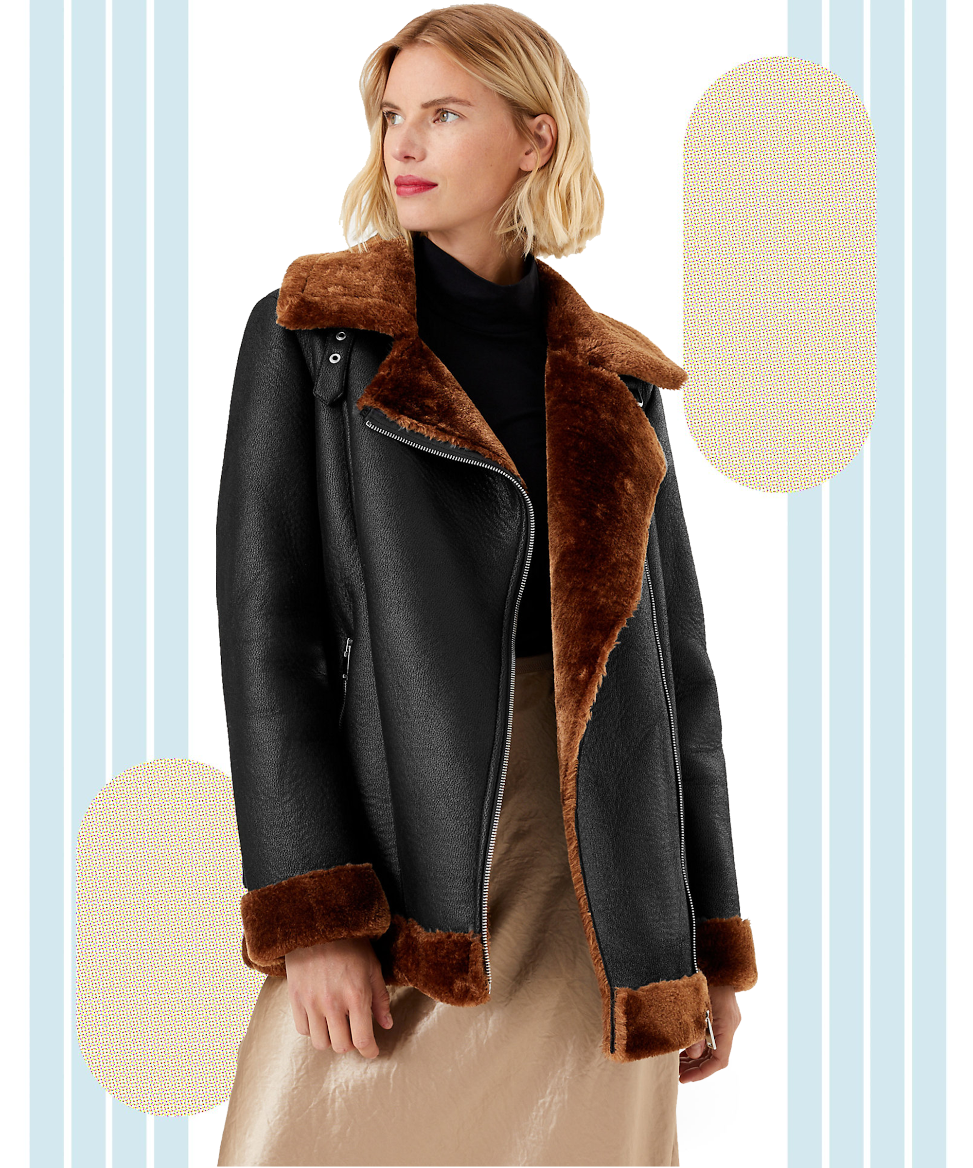 Marks and spencer hot sale aviator coat