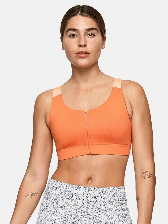 outdoor voices zip bra review