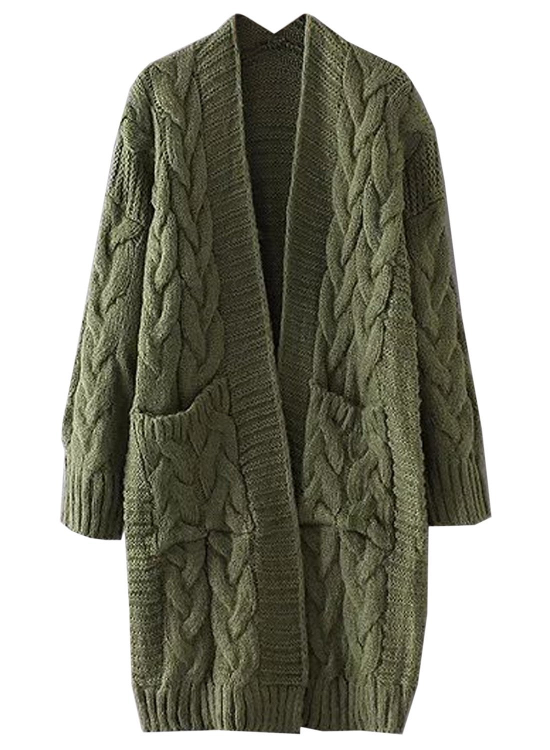 futurino + Chunky Twist Oversized Cardigan Jacket