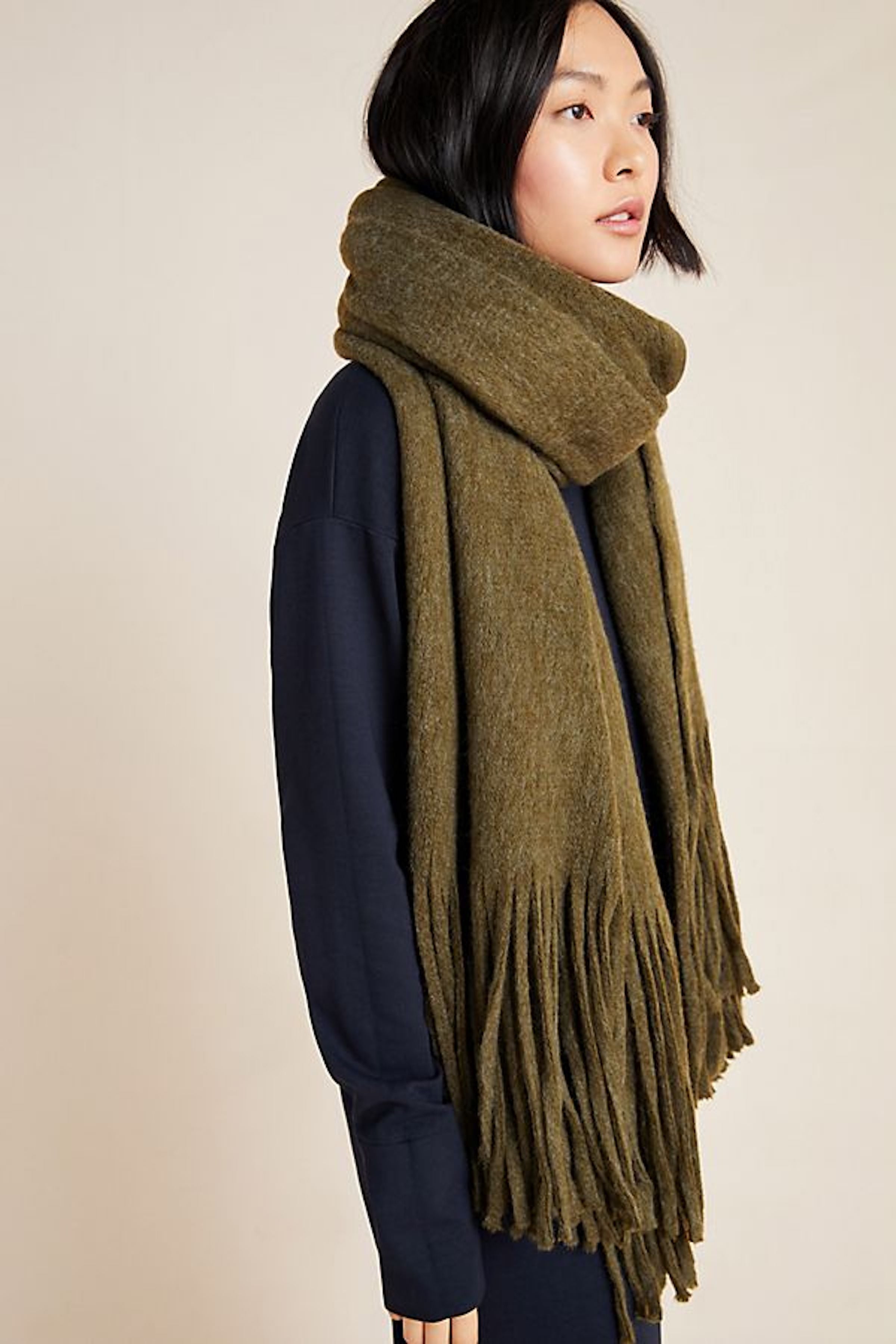 Cute Warm Cozy Blanket Scarf For Women, Winter Fashion