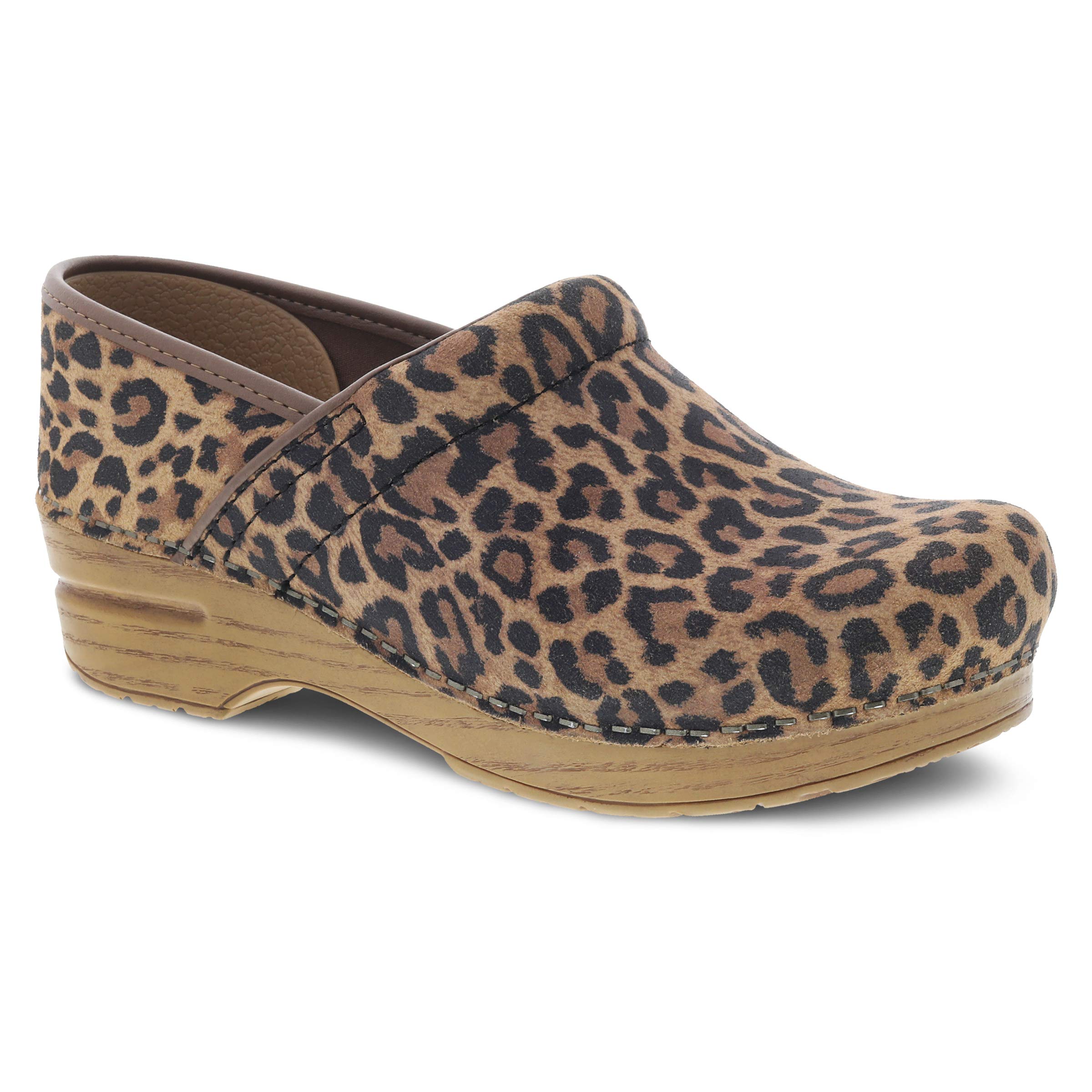 Dansko Professional Leopard Suede Clog 4517