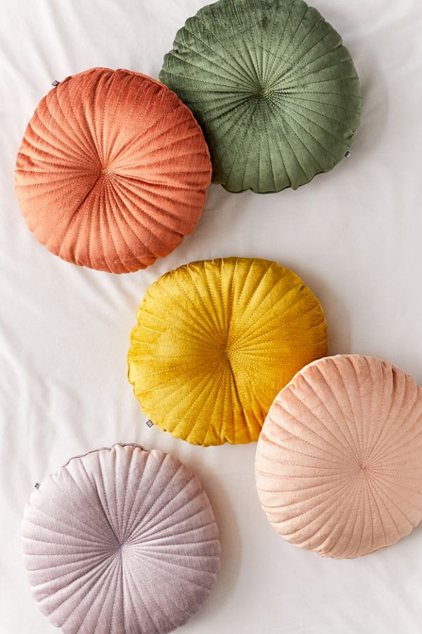 UO + Shelly Round Velvet Pillow