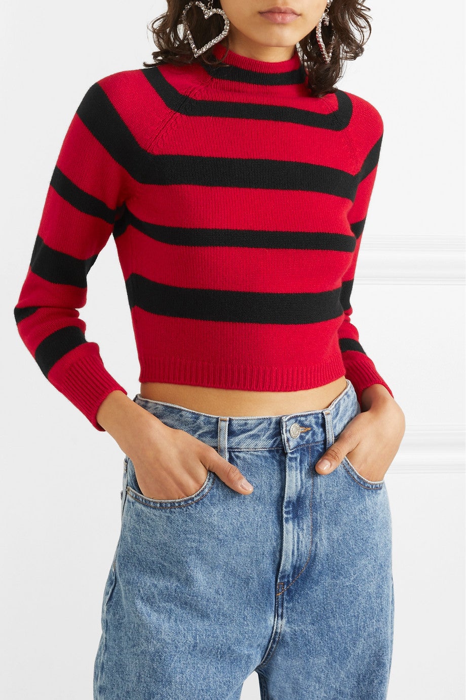 Miu miu outlet cropped sweater