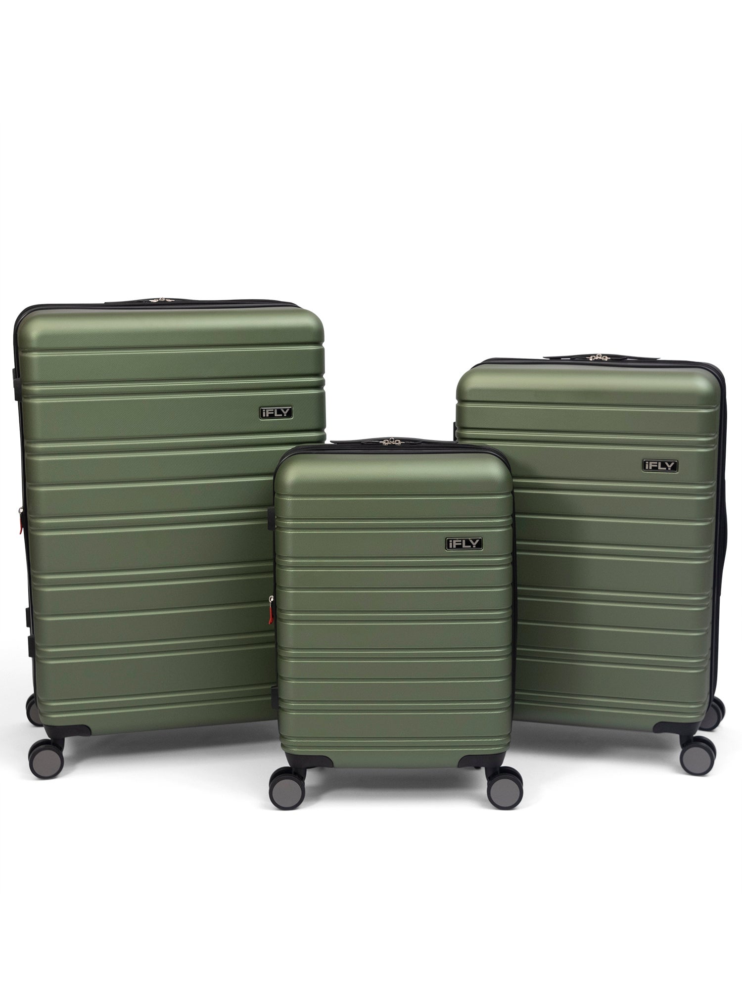 Ifly hardside fibertech discount luggage 3 piece set