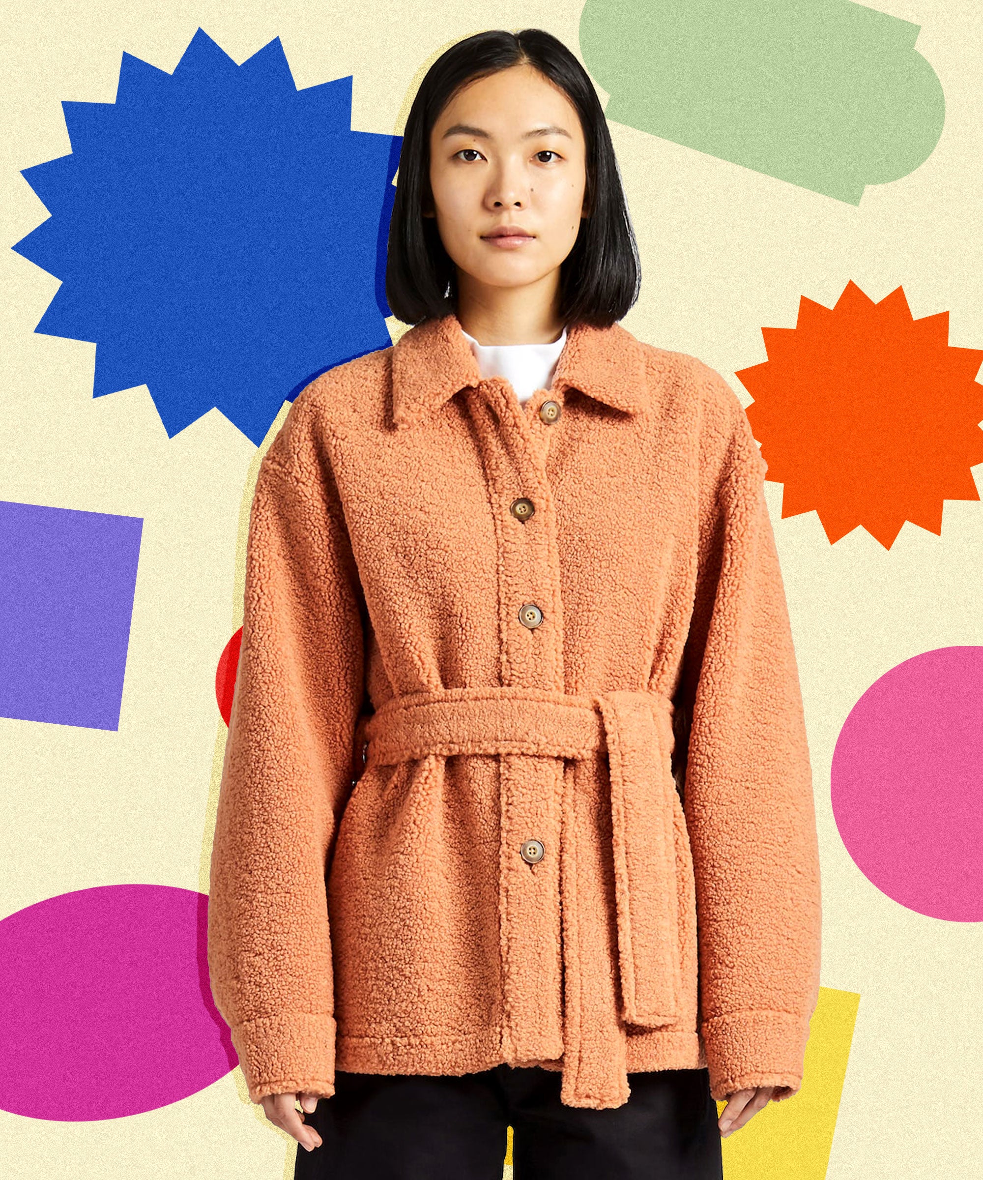 Uniqlo u pile lined fleece best sale short coat