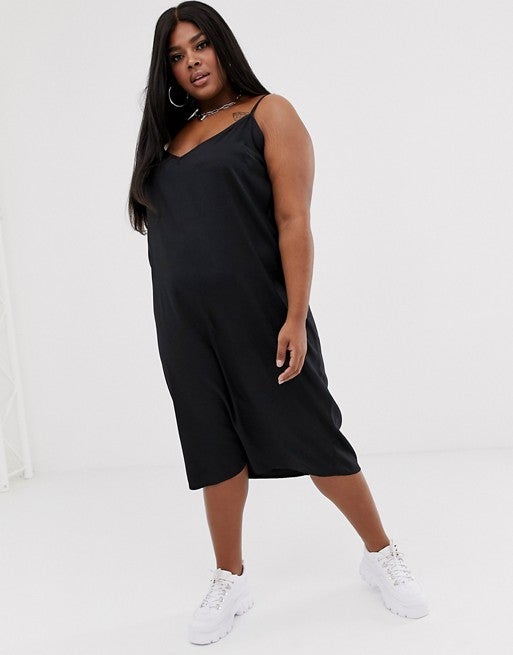 ASOS CURVE + Curve Cami Midi Slip Dress