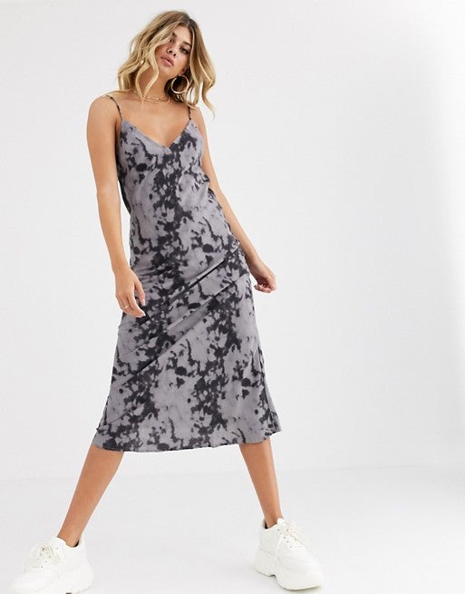 Motel Satin Midi Cami Dress