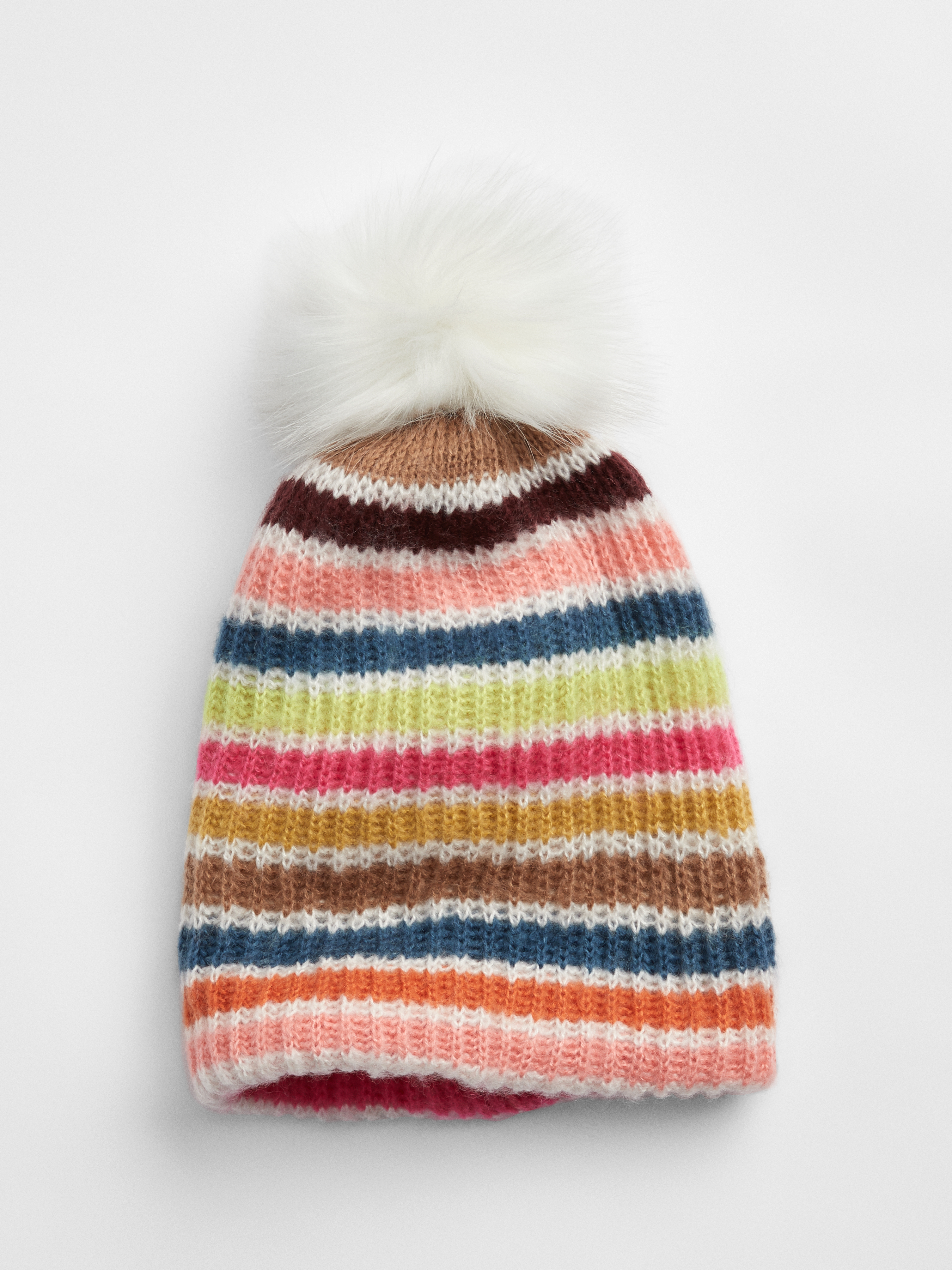 Gap + Crazy Stripe Pom Pom Beanie