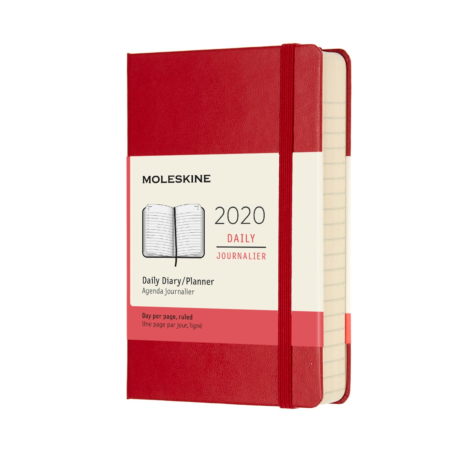 Moleskine + 12Month Daily Planner Scarlet Red