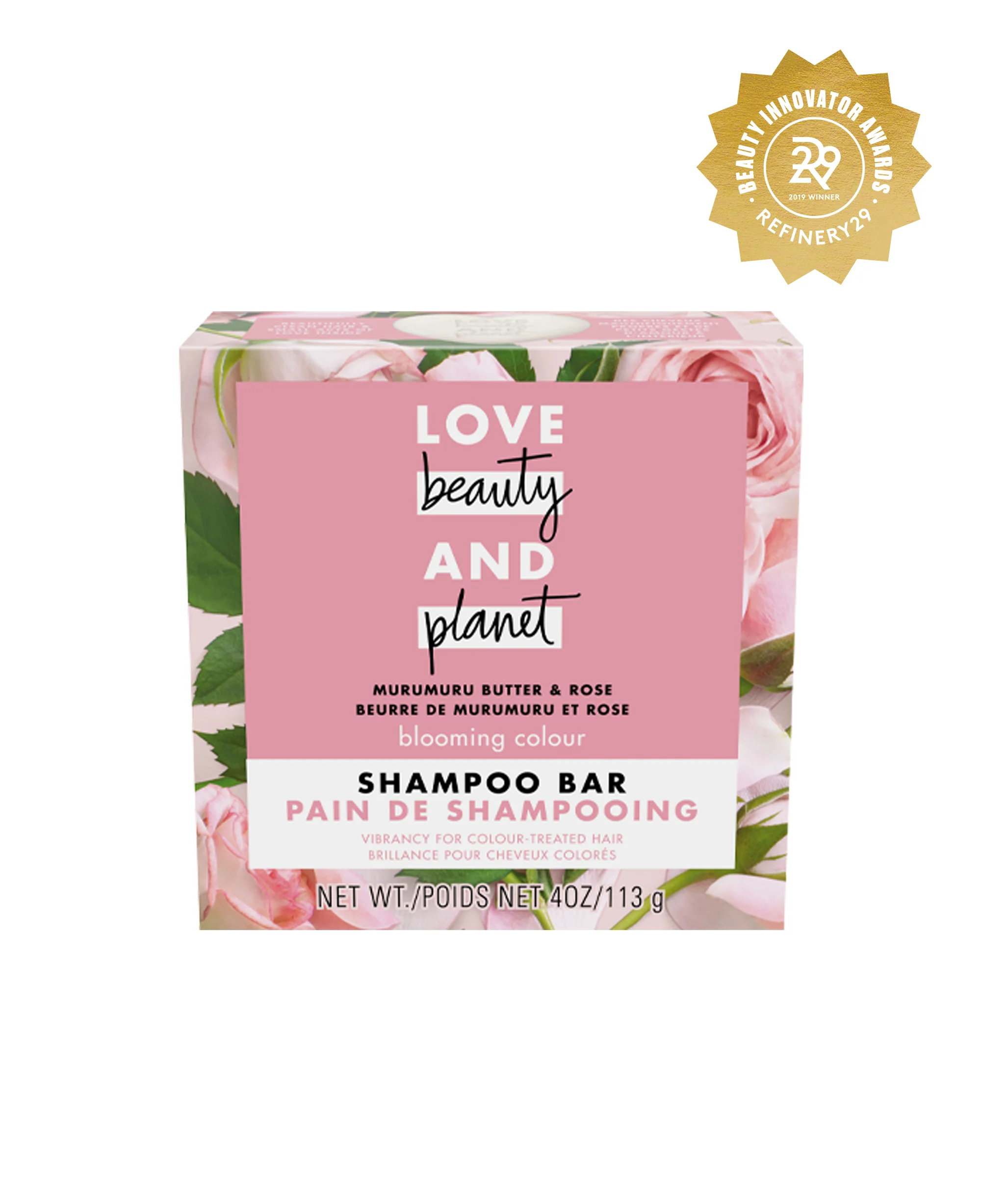 Love Beauty and Planet + Murumuru Butter & Rose Shampoo Bar