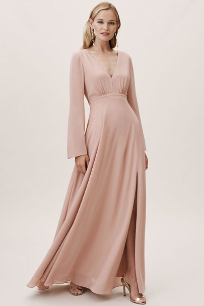 long sleeve winter gown