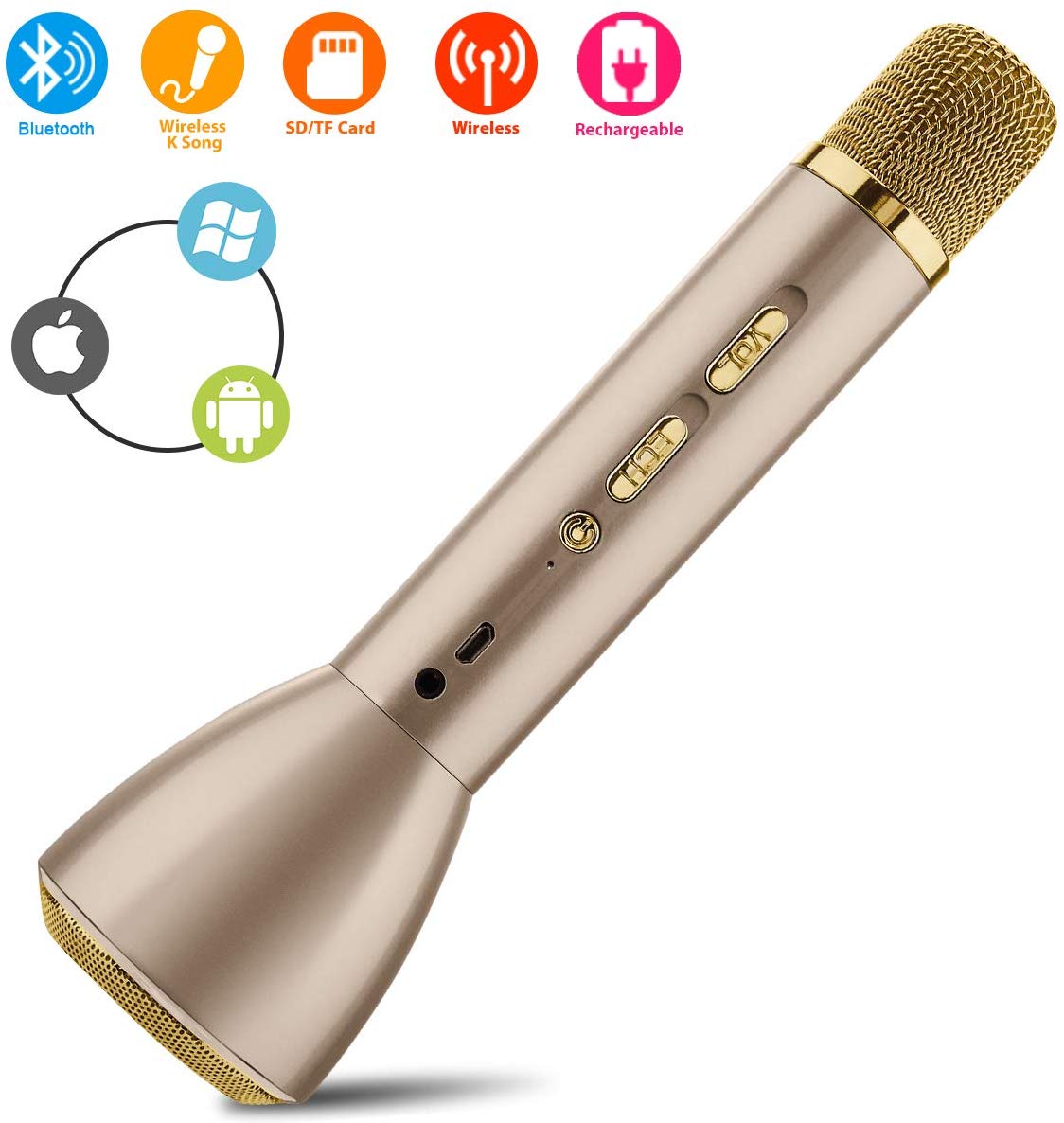 Amazon + Wireless Karaoke Microphone