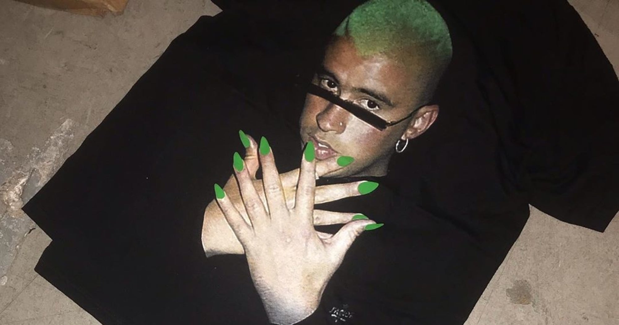 How Bad Bunny's Iconic Green Nails Inspired This Fresh