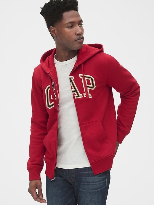 Gap + Logo Full-Zip Hoodie