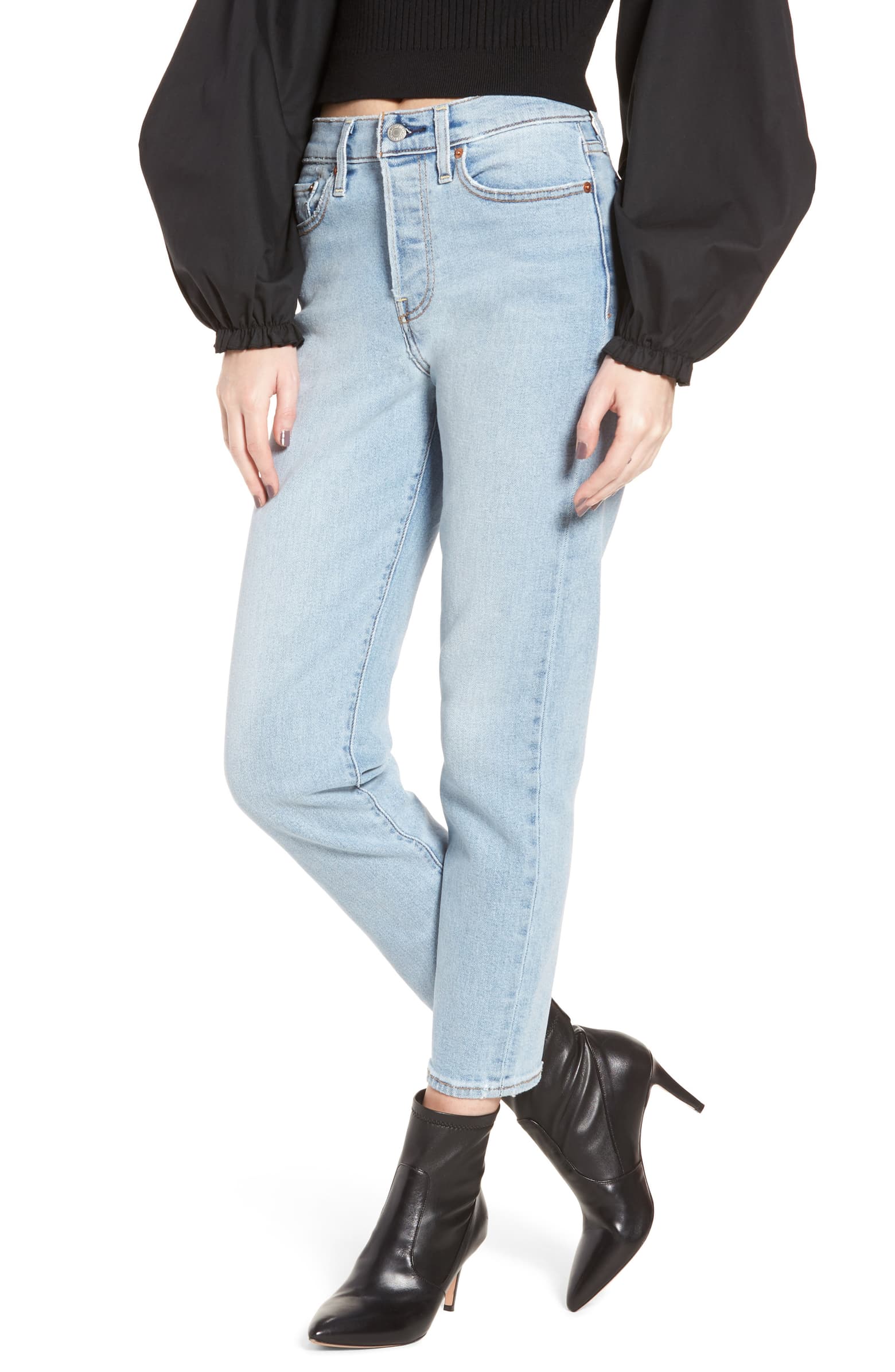 Levis Wedgie Icon Fit High Waist Crop Jeans