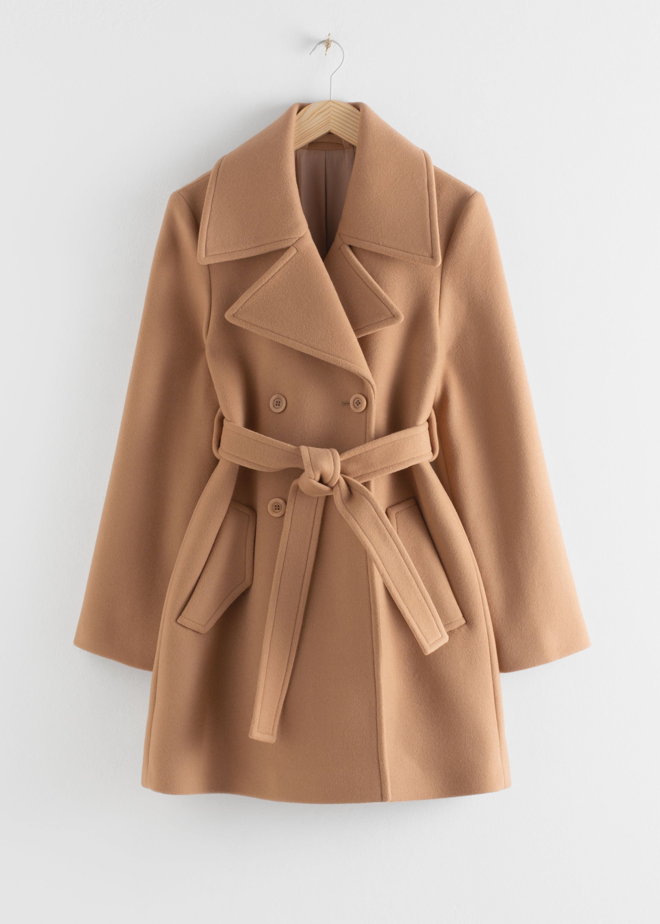 & Other Stories + Double Breasted Belted Coat