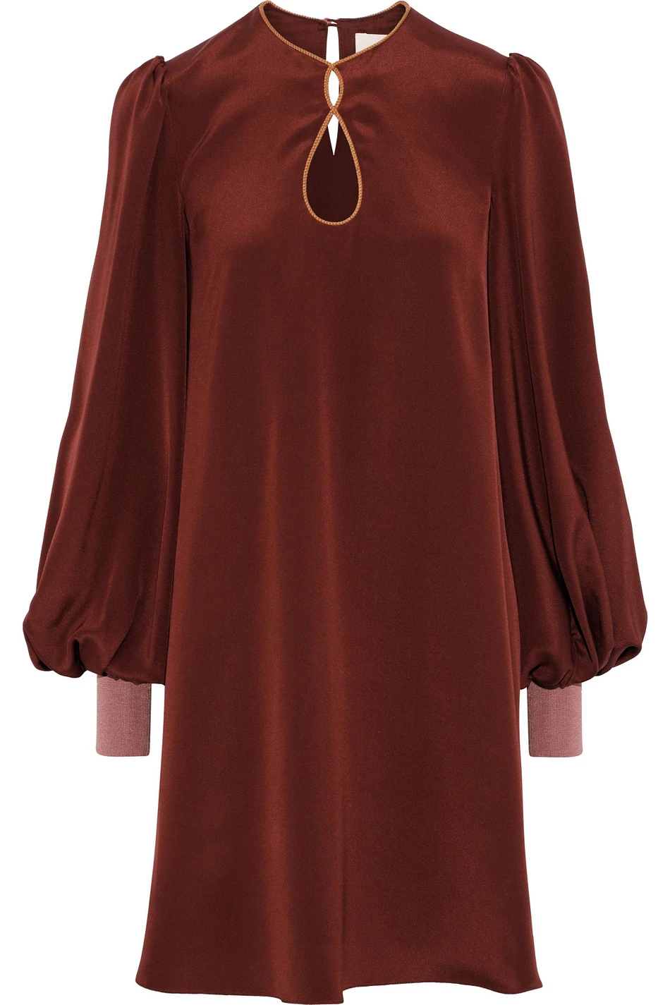 Roksanda + Elva Cutout Silk-Satin Mini Dress