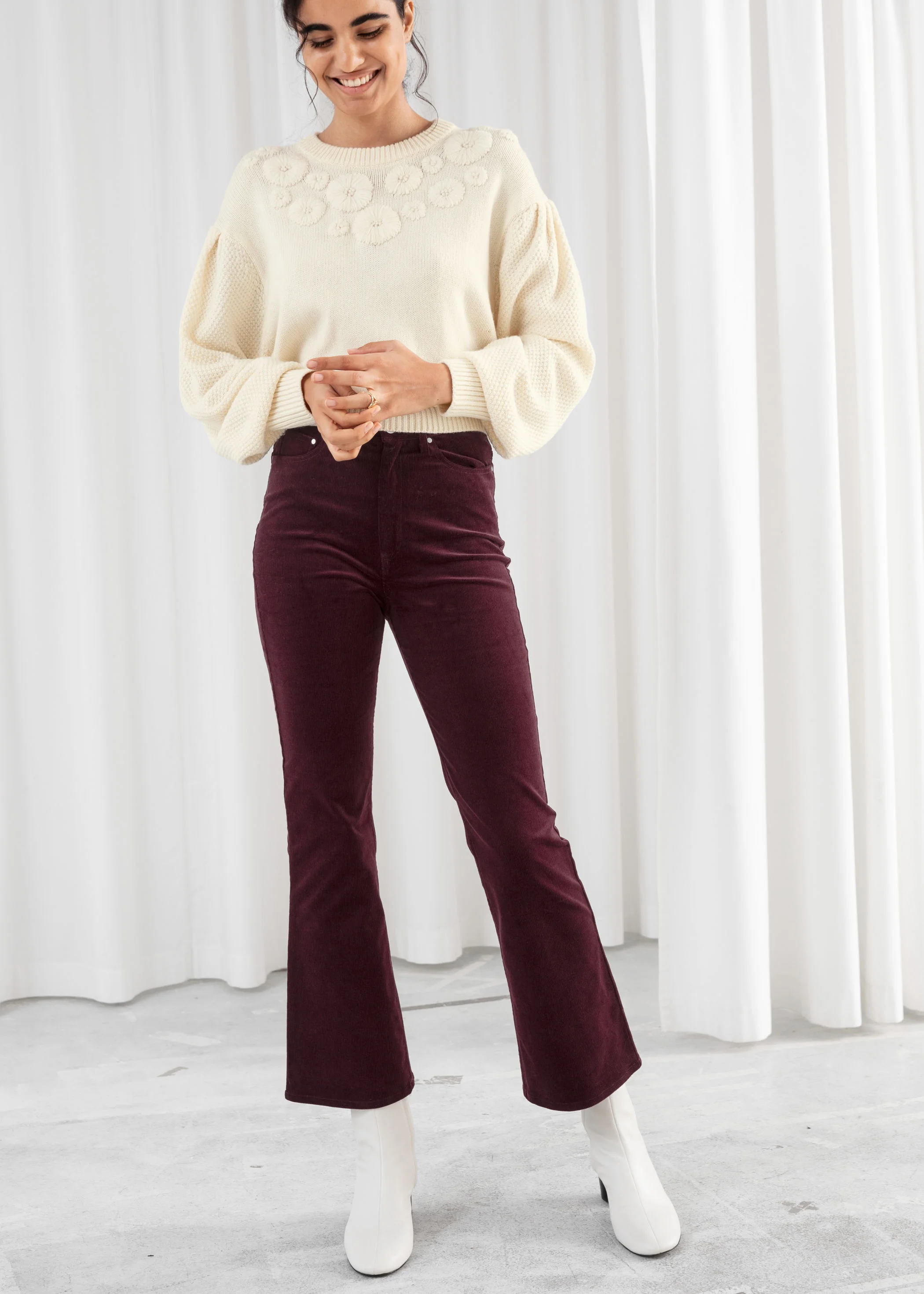 amp; Other Stories + Corduroy Kick Flare Trousers