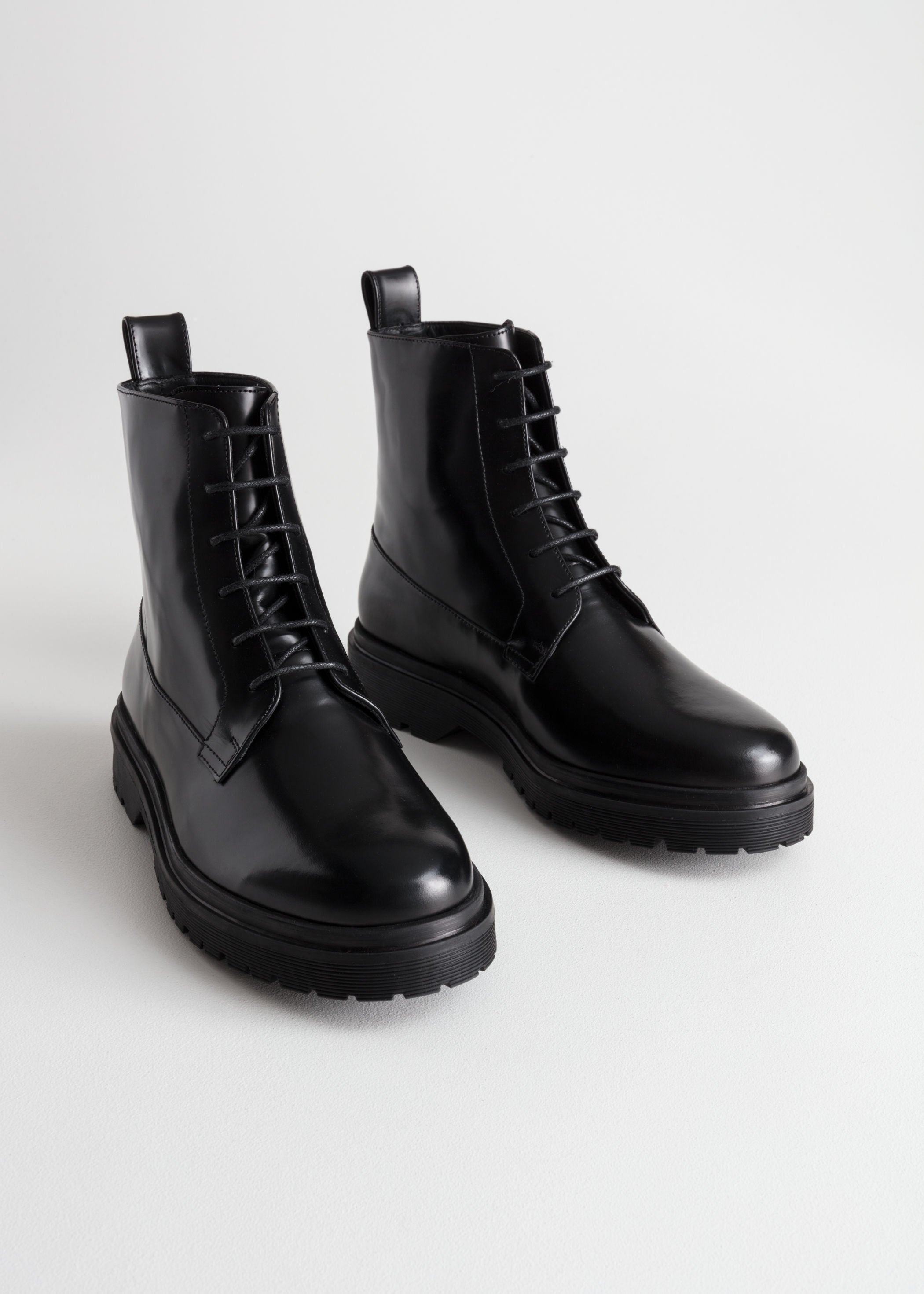 \u0026amp; Other Stories + Lace-Up Leather Boots