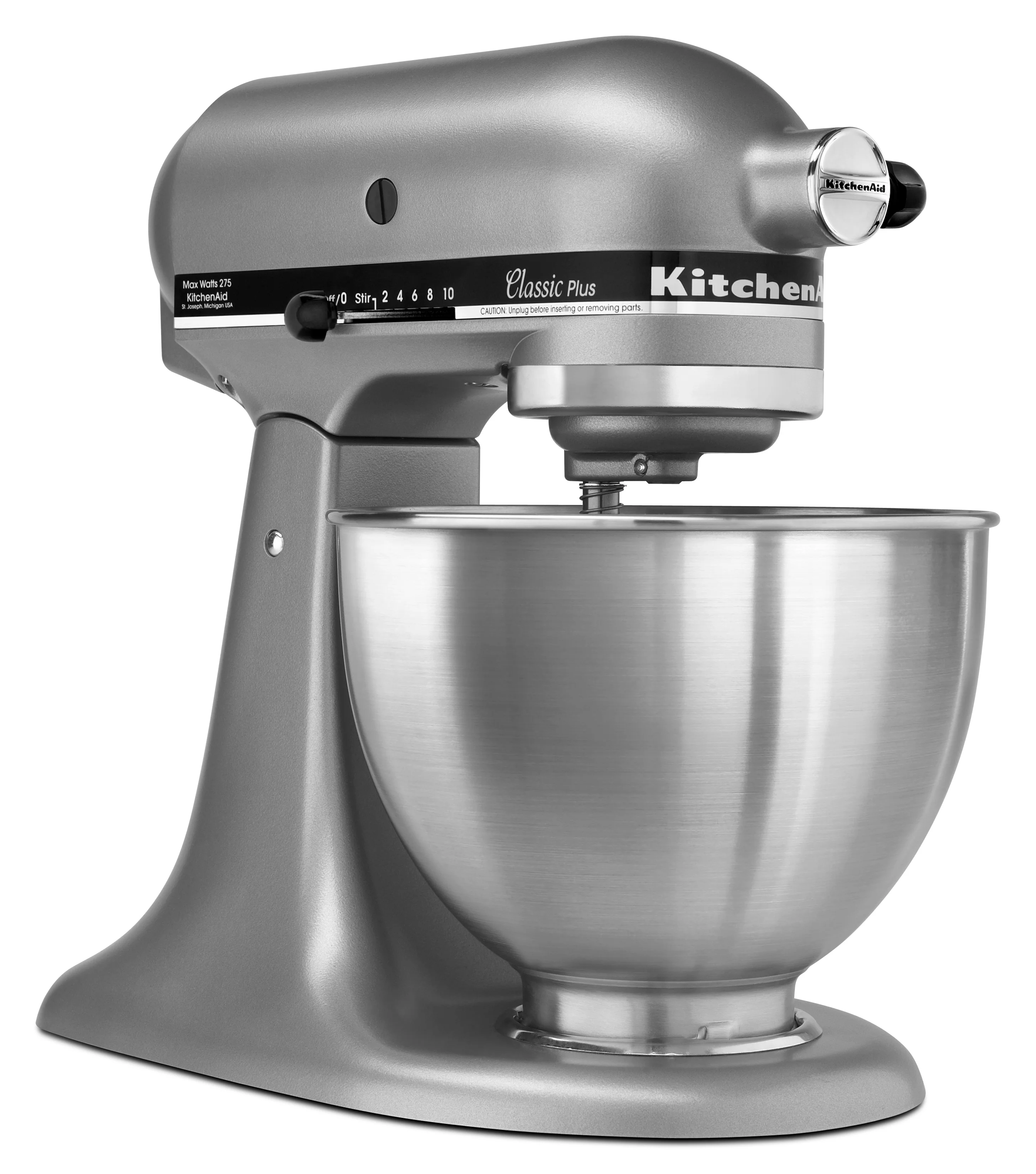 KitchenAid Classic Series 4.5 Quart Tilt-head Stand Mixer White with bowls