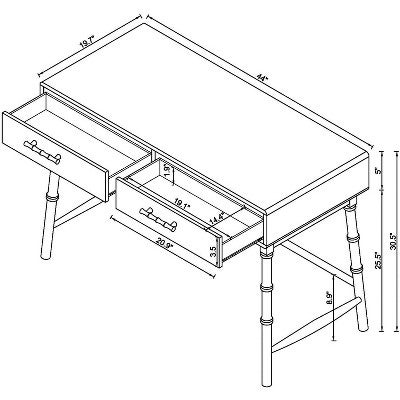 oslari wood writing desk