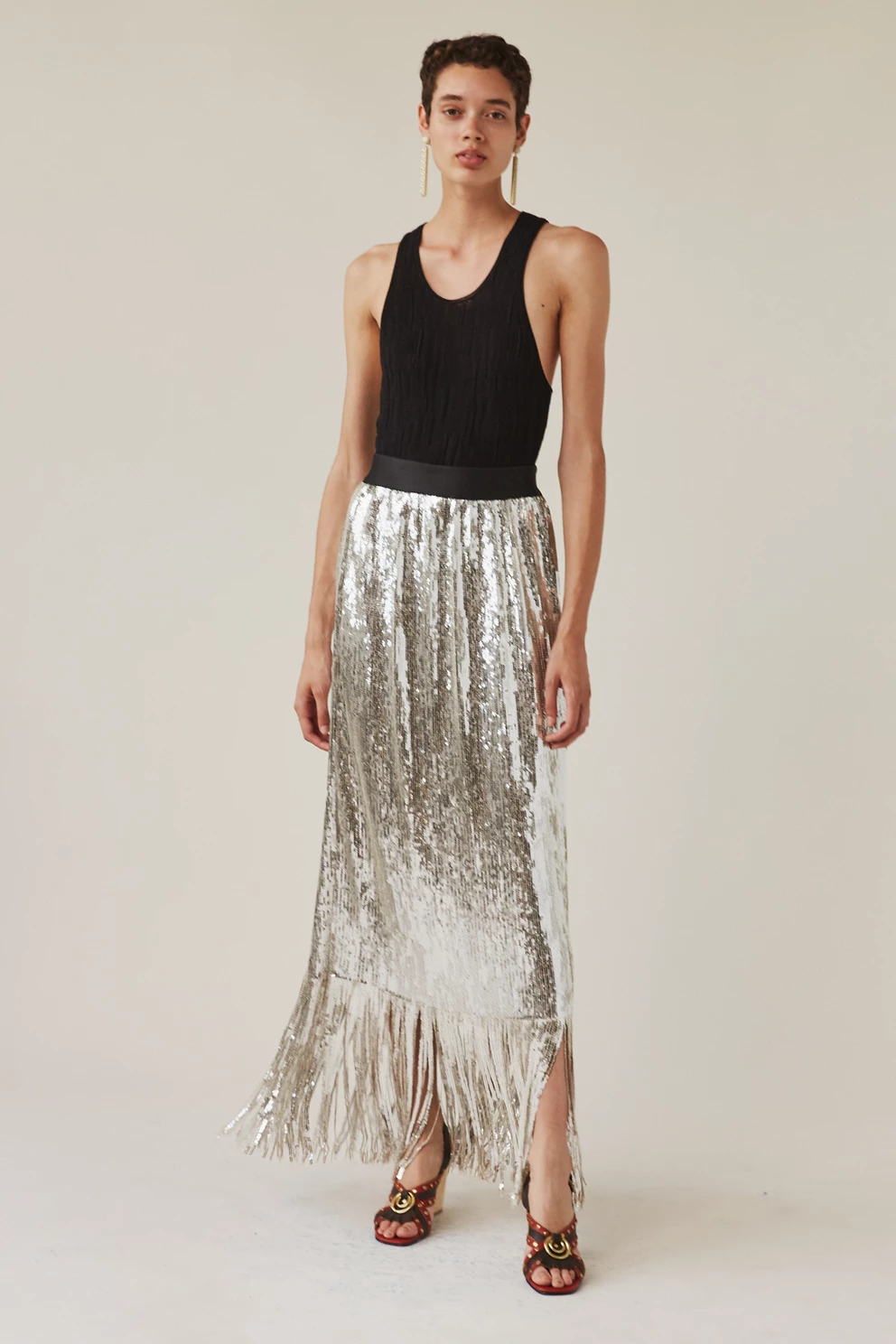 rachel comey fringe skirt