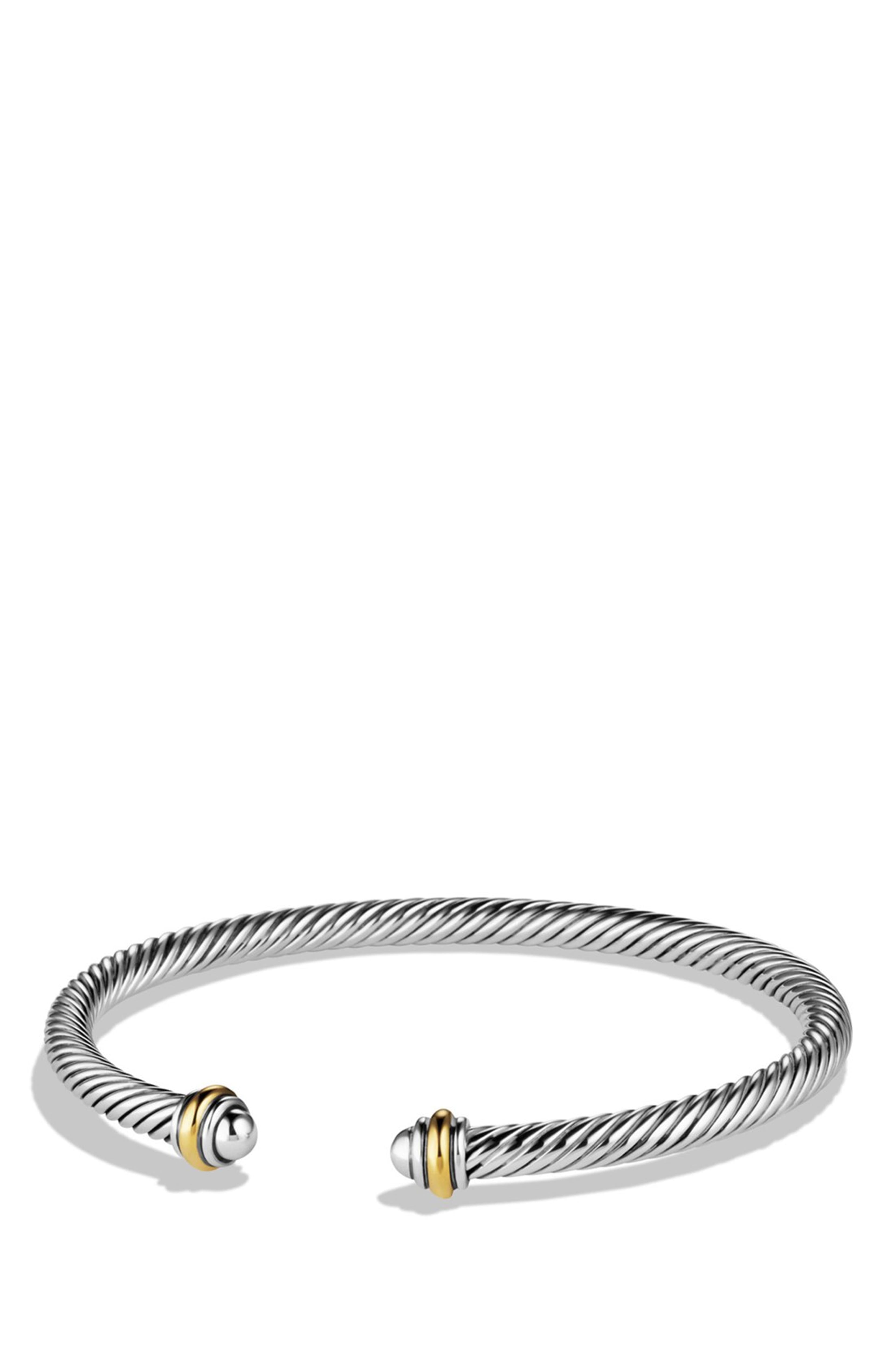 david yurman cable classics bracelet with 18k gold 4mm