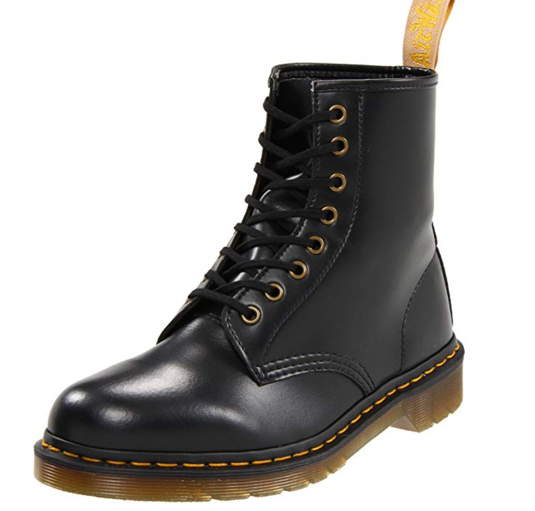 Dr Martens + Vegan 1460 Smooth Black Combat Boot