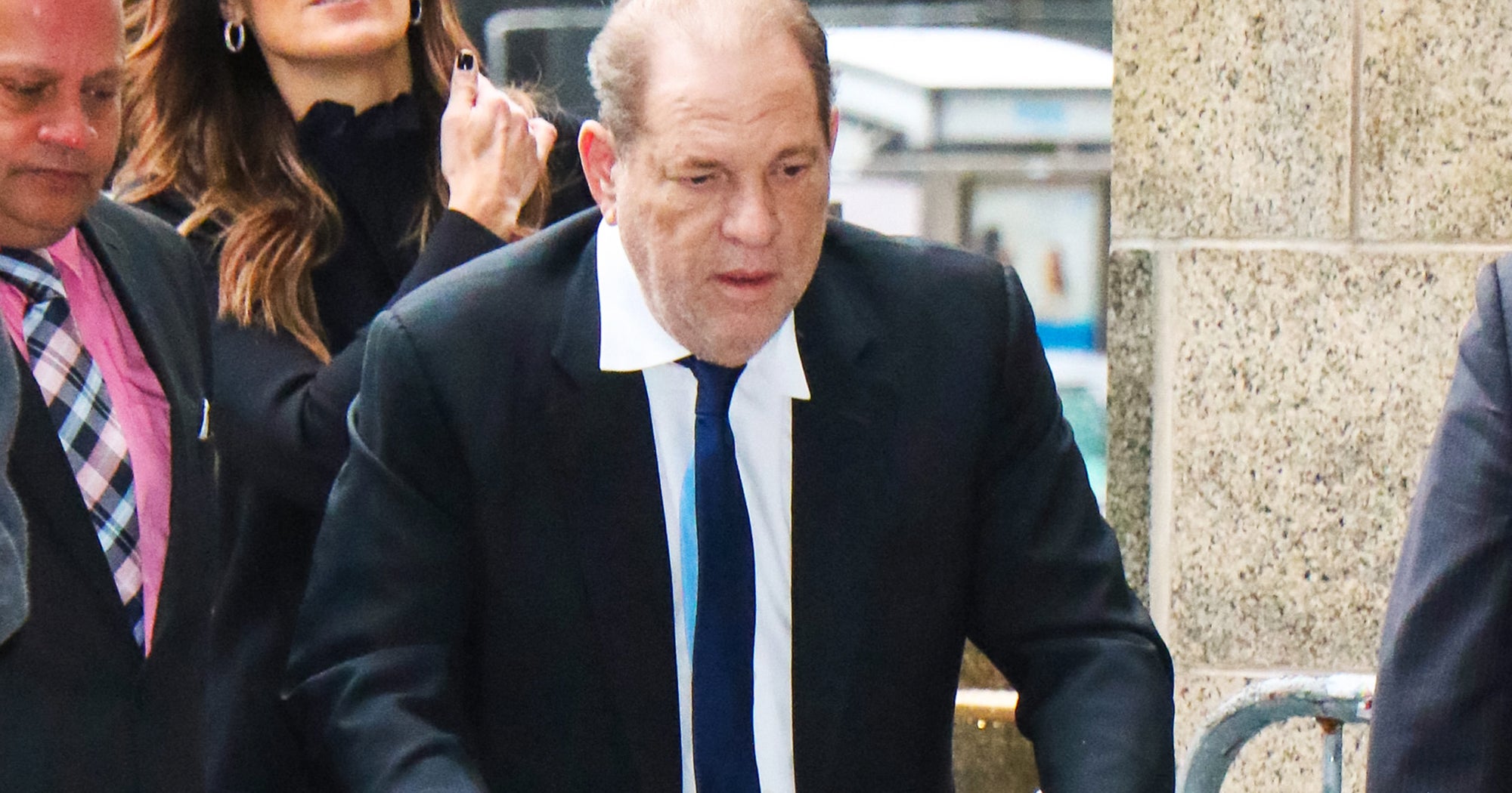 Harvey Weinstein Appears In Court Using A Walker